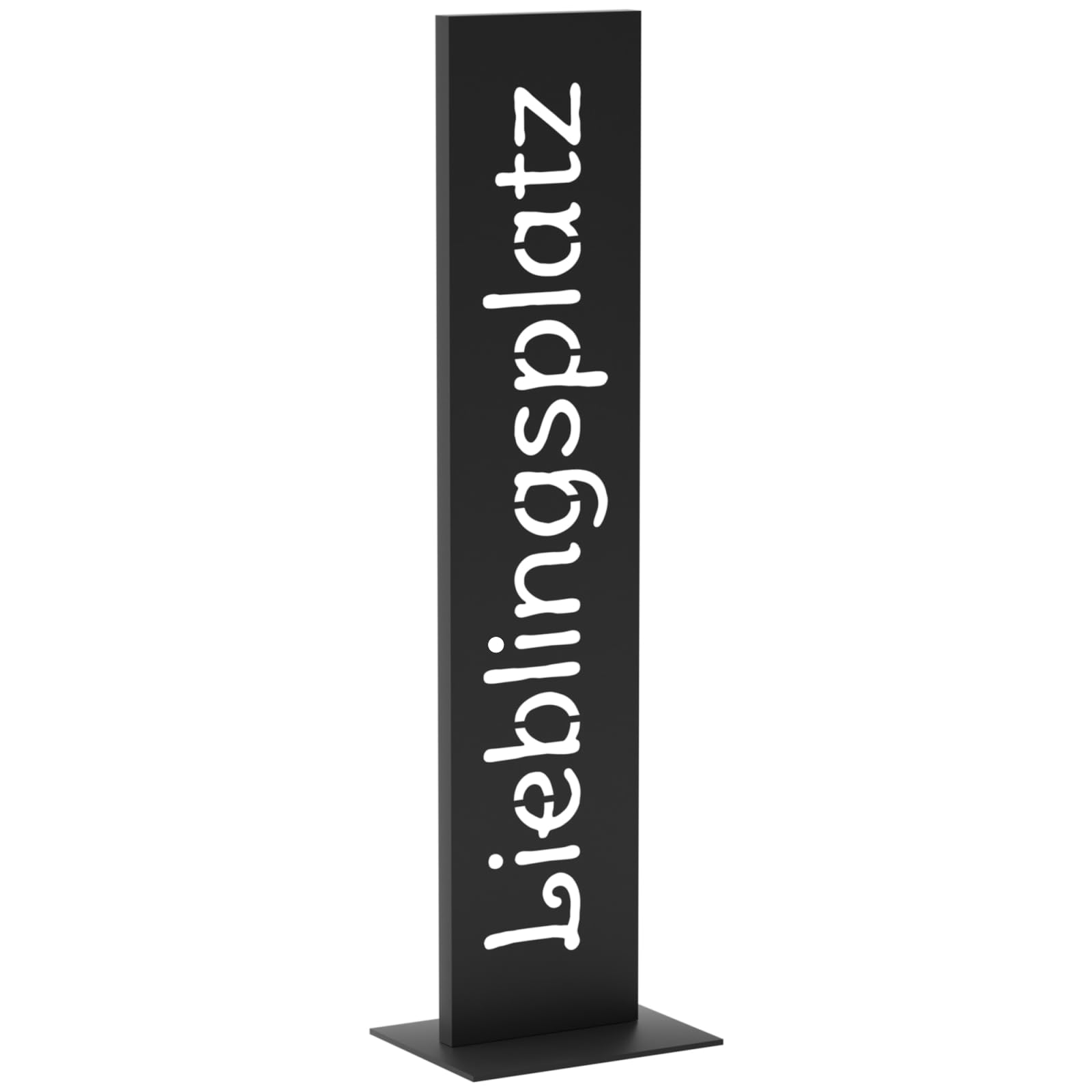 LOFTPLUS Rost Metall Willkommen-Schild for Garten-Deko - 71CM Handgefertigt Wetterfest Metallschild, Stilvolle Deko für Haustür, Garten, Terrasse, Hochzeit