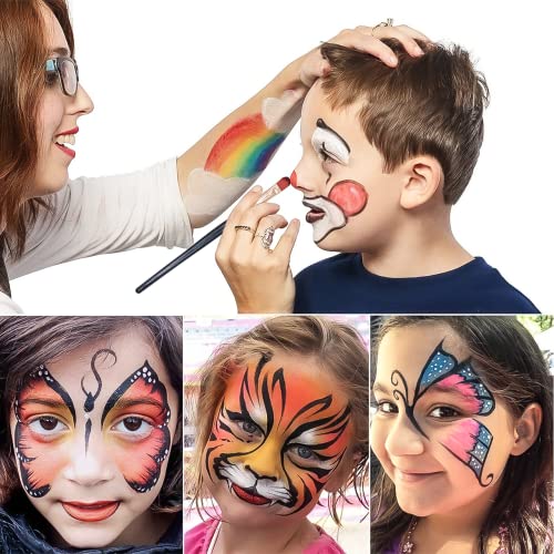 Face Body Paint Oil Palette, Professional 20 Colors Makeup Palette, Cosplay Costumes, Parties And Festivals Party Painting Kit For Kids And Adult #TOP5