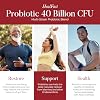 مكمل بروبيوتيك معالج من HealFast - 40 مليار CFU - البريبايوتكس الحية والبروبيوتيك للرجال والنساء - البروبيوتيك لصحة الأمعاء - غير المعدلة وراثيًا والنباتية - توريد لمدة 30 يومًا
