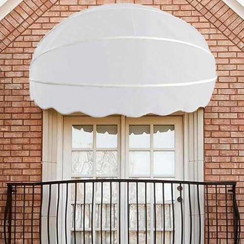 Auvent rétractable orange 70 cm avec cadre aluminium galvanisé résistant - 2