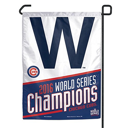 WinCraft Officially Licensed MLB Chicago Cubs 2016 World Series Champion Garden Flag