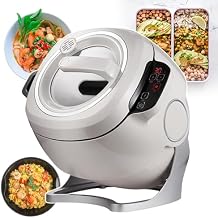 Automatic Cooking Machine, Commercial Food Processor, Lazy Rice Cooking Machine, 360 Rotating & All-Round Heating Anti-Paste, For Home Restaurant