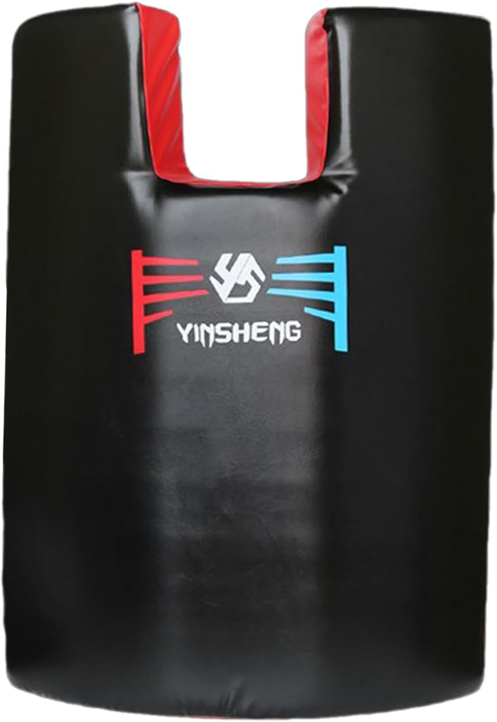 Humanoid Target for Karate and Taekwondo Training Wall Accessory for Reaction Speed, Black Red