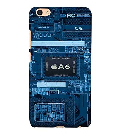 For Vivo Y55l Mother Board Blue Technical Pattern Great Pattern Printed Designer Back Case Cover By Chaploos Amazon In Electronics