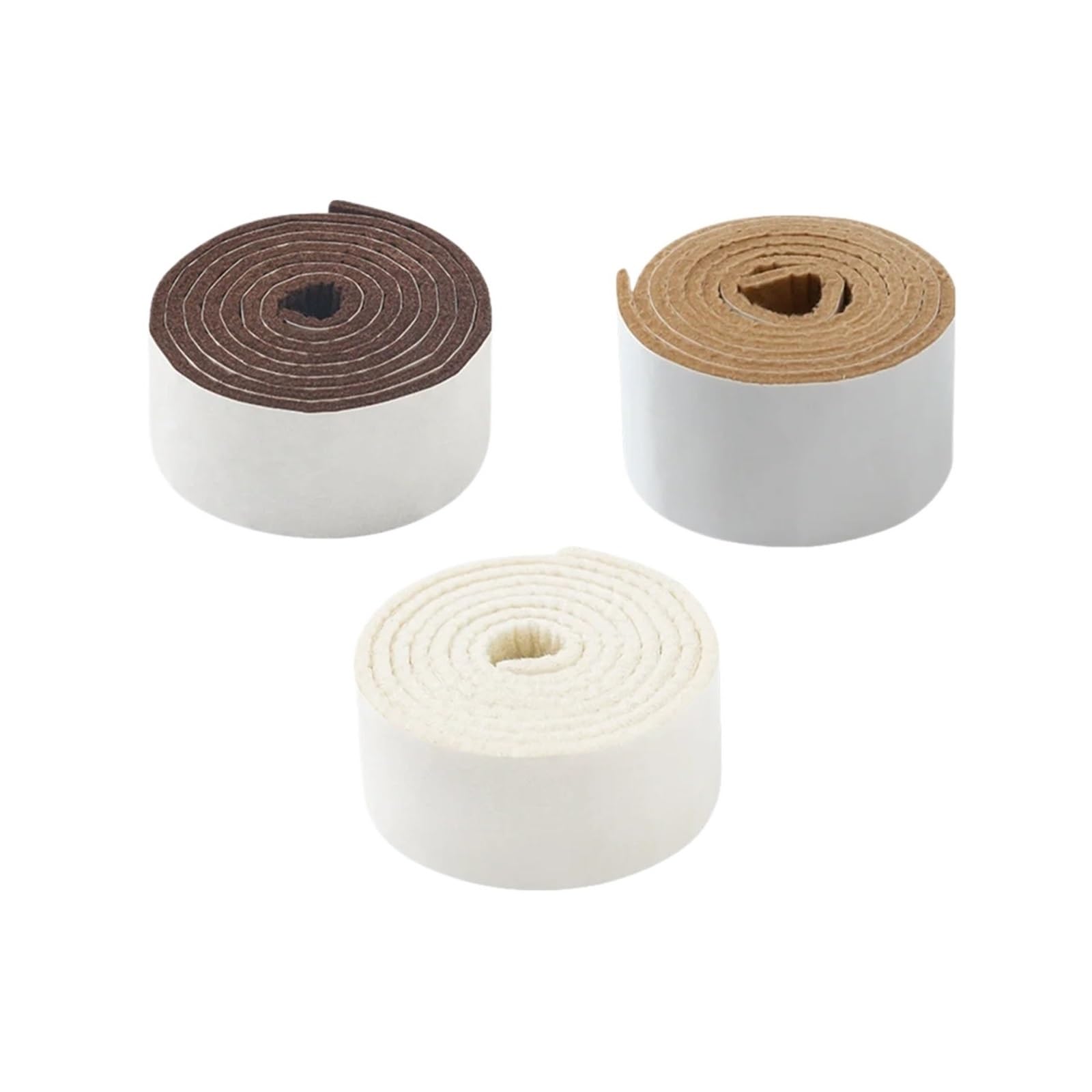 Felt Furniture Protector 3 Rolls Self-Adhesive Furniture Felt Pad Chair Floor Protector for Table Legs Chairs Sofa Home Office DIY Cuttable Pads
