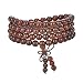JIIUZUO 8mm 108 wood necklace sandalwood prayer beads bracelet meditation buddhist link wrist prayer mala elastic