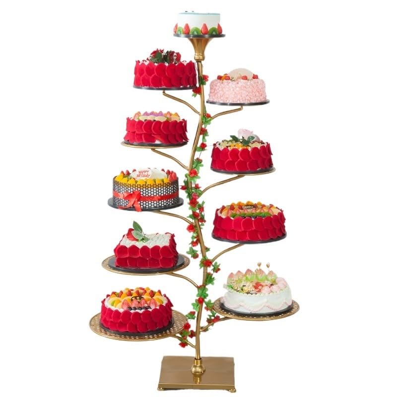 El soporte for pasteles creativo de hierro forjado de estilo europeo tiene seis capas, ocho capas, diez capas y varias capas de boda.