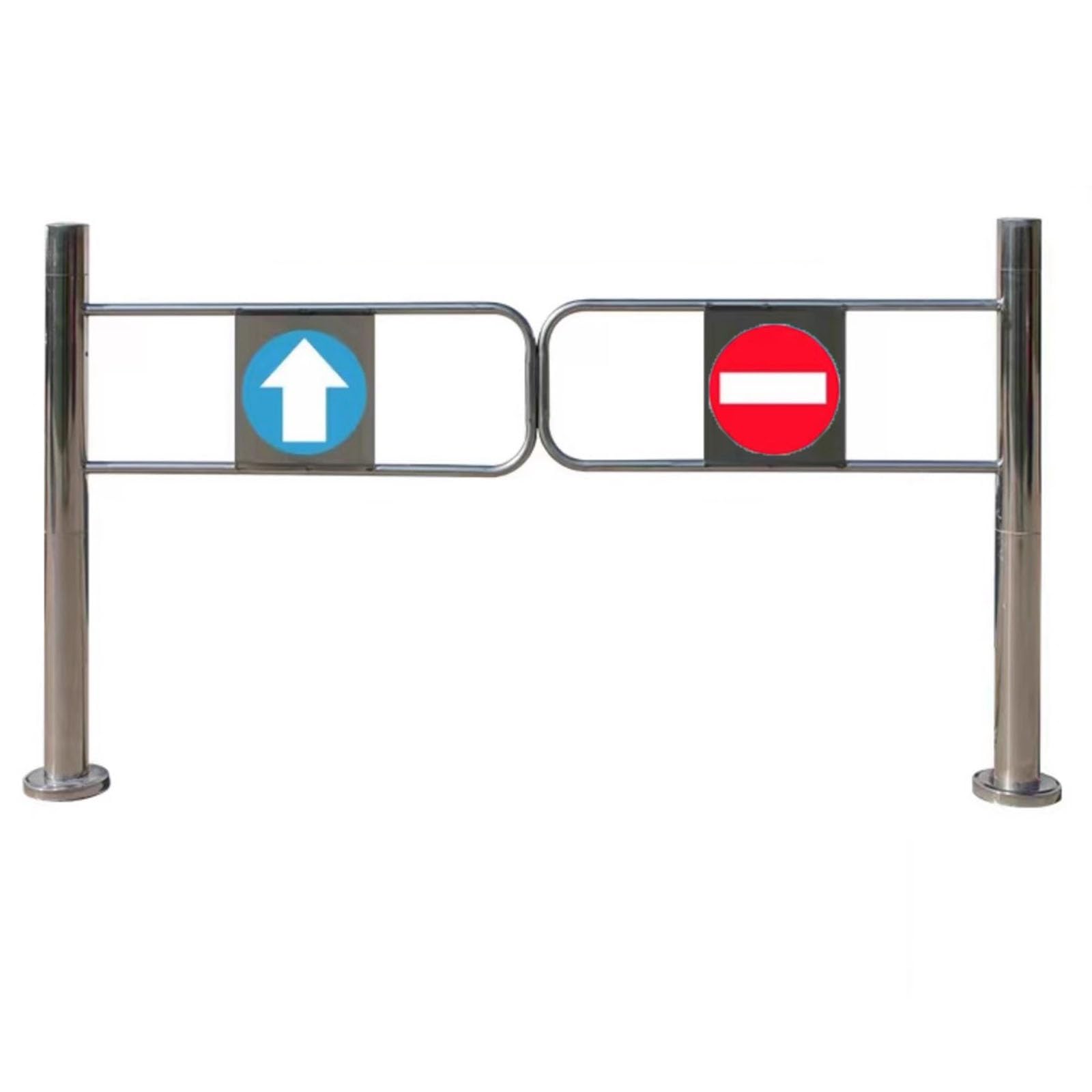 Automatic Swing Gate for Easy Passage Spring-Loaded Self-Closing Door Ideal for Supermarkets Warehouses and Hallways