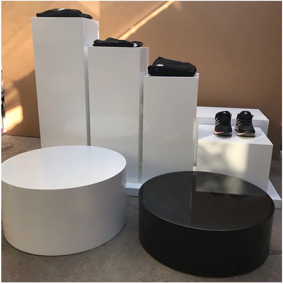 Round Display Stand for Boutique Mannequins, Bridal Pedestal Riser, Event Plinths, Photography Base, Retail Showcase, Modern Display Solution for Products & Events