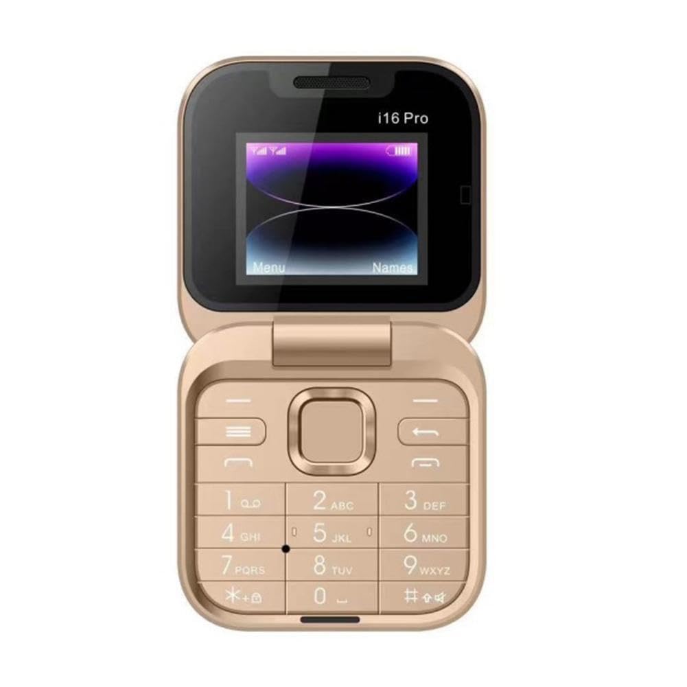 Mini Flip Mobile Phone, Flip Phones for Seniors, Big Button Phone for Elderly, 2 Sim Card Small Display Foldable Cell Phone, Gift for Father's Day/Mother's Day
