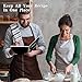 Recipe Book to Write in Your Own Recipes, Blank Cookbook with 175 Pages for Family Cooking Lover, Recipe Notebook with Tab Sticker Sheets, Recipe Journal, Hardcover, 7.5