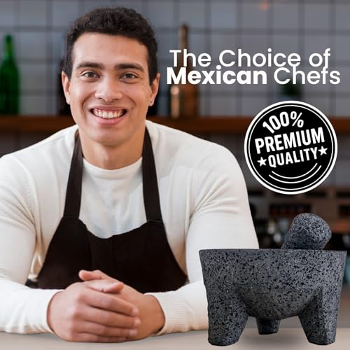 The original Molcajete Mexicano volcanic rock Handmade of Authentic Lava Rock in Mexico - Molcajete de Piedra volcanica - Molcajete Mortar Pestle molcajete bowl molcajete volcanic rock guacamole maker