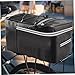 Yeory Bike Panniers, 13x8x7 Inch 15L Bike Rack Bag, Waterproof PU Leather Rear Bike Bag with Elastic Tie, Reflective Zippered Bike Bag with Fastening Tape, Rear Bike Bag