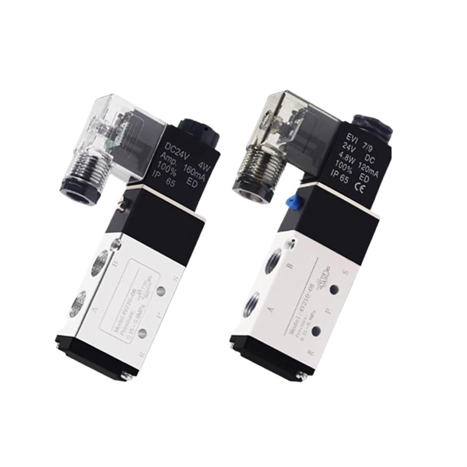 Électrovanne 4V110-06 AC220V pneumatique 5 voies 2 positions 8mm