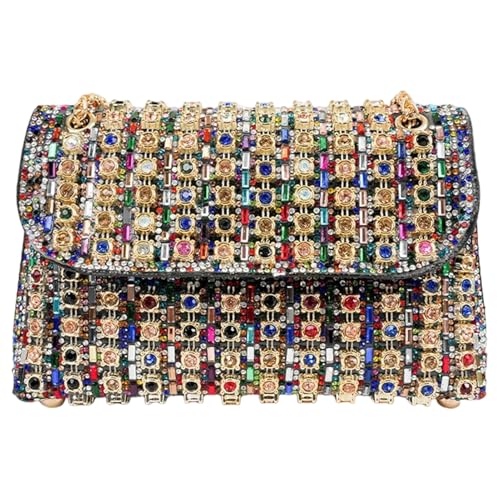 Sac de soirée pour femme avec strass brillant pour un mariage élégant