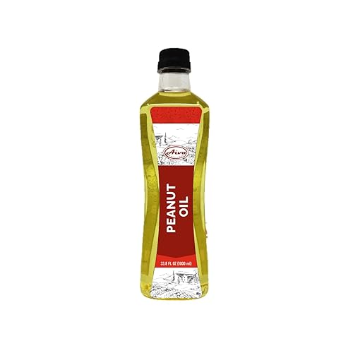 Aceite de cacahuete prensado en frío Aiva 33.8 FL OZ (1 L), aceite de cacahuete | Aceite de cacahuete para cocinar