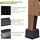 Coptiner Bedding Verstellbare Möbelerhöhung, 5cm, 10cm, 15cm, Stapelbar 8 Stück Schwerlast Betterhöhung mit Gummi-Pads, Stuhlerhöhungen, Tischerhöher, Sofaerhöher bis zu 5000 Lbs (2 Zoll)