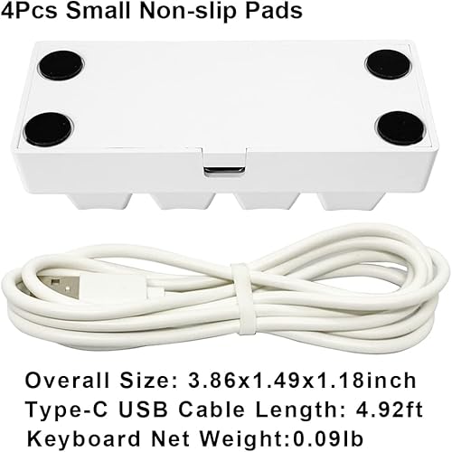 Miniatura 2 de Mini teclado mecánico macro de 4 teclas, teclado de juego RGB portátil con una sola mano, teclas totalmente programables para Windows, Mac, teclado