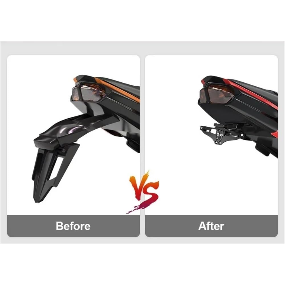 Portatarga Accessori per la modifica della luce targa del motociclo, accessori universali per Pulsar 200 NS RS