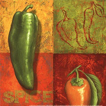 Chili IV Poster by Delphine Corbin (8.00 x 8.00)