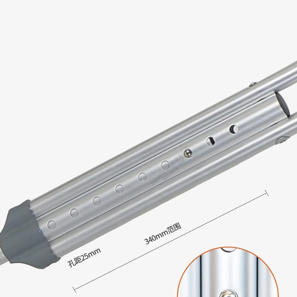 Muleta para las axilas Aleación de aluminio Muleta doble para las axilas de altura ajustable Muleta doble para las axilas ligera Bastón para muletas Muleta auxiliar pequeño regalo Una buena elección