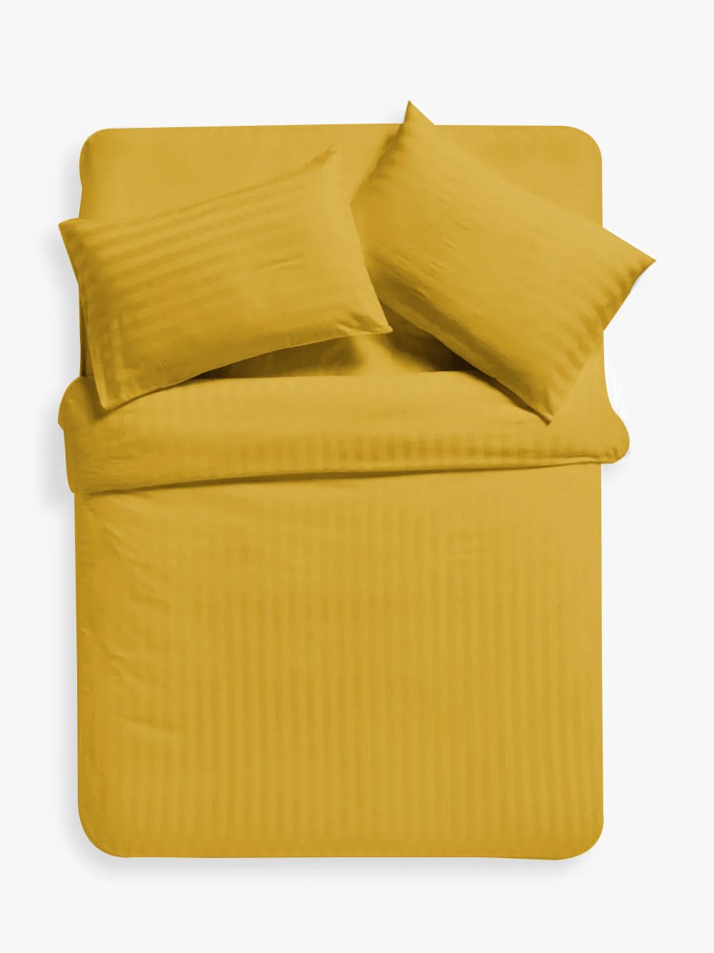 Ev Dekor® Single Duvet Cover Set Hotel Quality Stripes Satin Bedding Single Bed Set including 1 Pillowcase