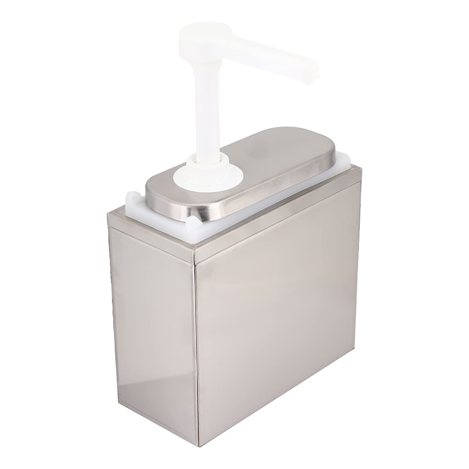 Dispenser per da in Acciaio Inossidabile, Strumento per l'erogazione di Condimenti con Pompa per con Testa di Pressione Quantitativa da 35 Ml, Scatola Interna in Plastica PP per