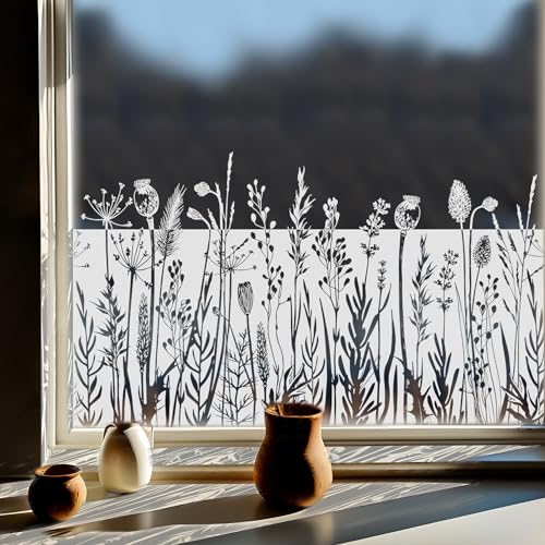 Neukids Fensterfolie Pusteblume, klebefolie Fenster Selbstklebende, Weiß...