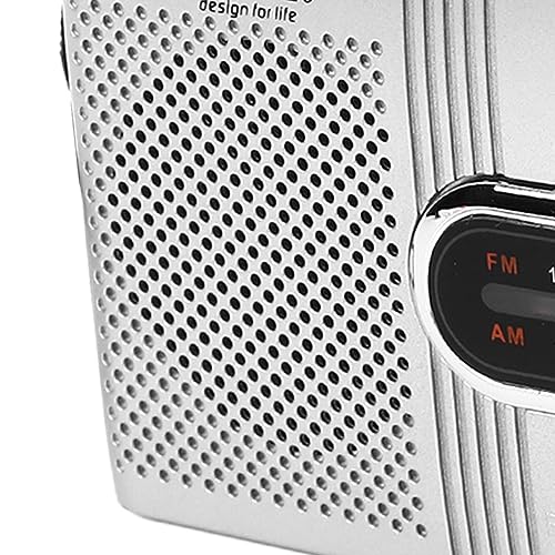 Mini radio FM portátil de bolsillo MP3 estable con sonido claro a pilas 4