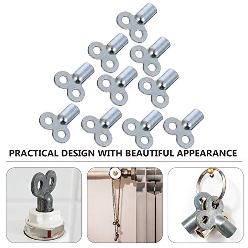 Angoily 10PCS Chaves Da Válvula Do Radiador Liga de Zinco Radiador Bleed Buraco Chave Chave Da Válvu