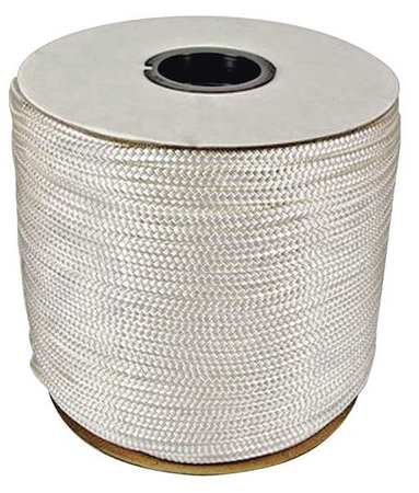 Rope, 600ft, Wht, 215lb., Nylon