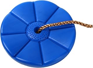 INOOMP Outdoor Swings Round Swings for Kids Outdoor Child Swing Sets Disc Swing Seat Disc Rope Swing Disk Swing The Swing to Climb Blue Outdoor Swings for Kids Disc Swing Indoor Swing