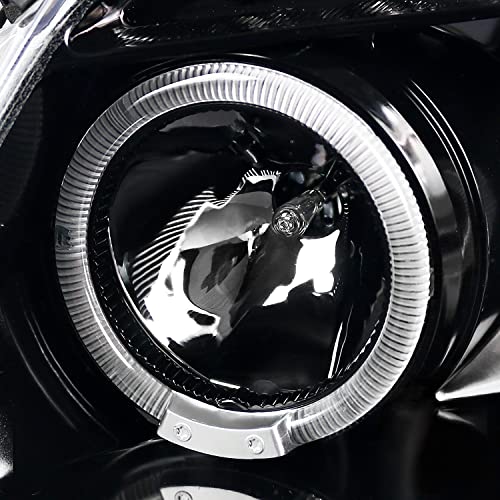 SPEC-D TUNING Jet Black LED Projector Headlights Compatible with 2005-2010 Chevy Cobalt, 2007-2009 Pontiac G5, 2005-2006 Pontiac Pursuit, Left + Right Pair Headlamps Assembly - Thumbnail 6