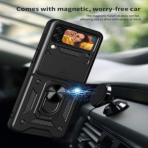 Coque Samsung Galaxy Z Flip 4 antichoc avec support pour objectif camera - 2
