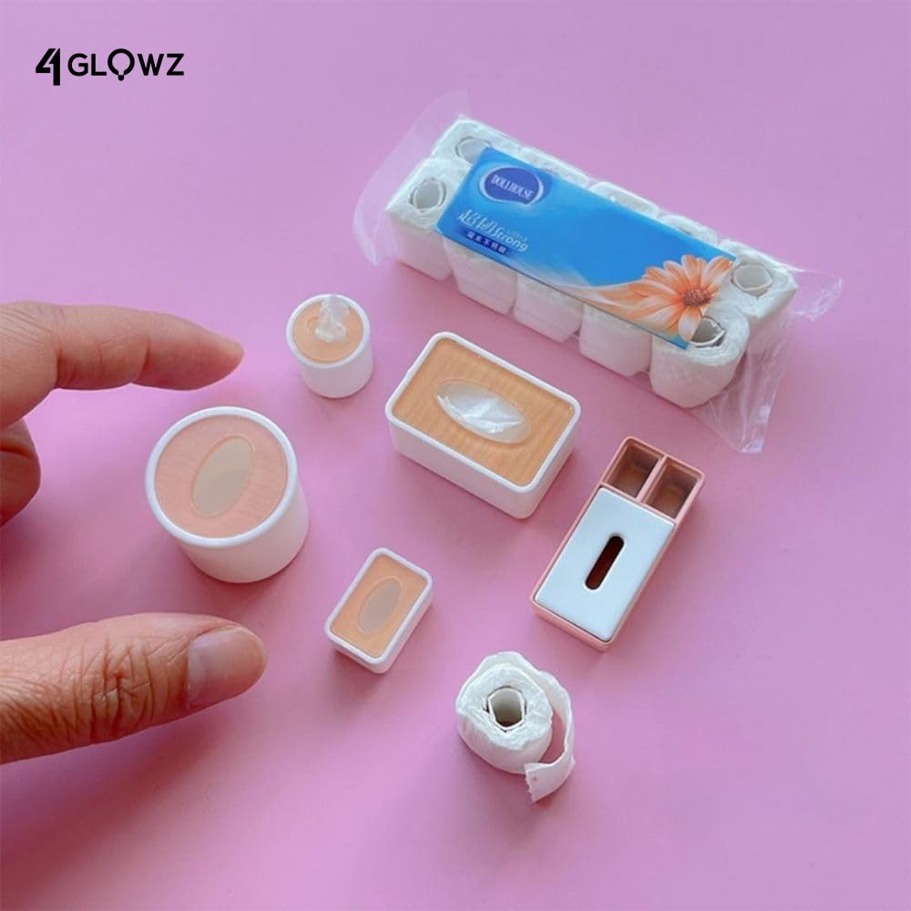 Amazon.co.jp: 1:12 ドールハウスミニチュアティッシュボックスセット