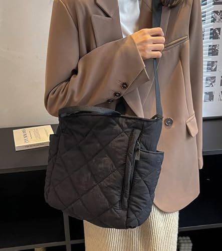 Quilted Tote Bag For Women Puff Hobo Handbag Lightweight Crossbody Bag Padding Shoulder Bag Satchel Travel Bag 2023 #TOP6
