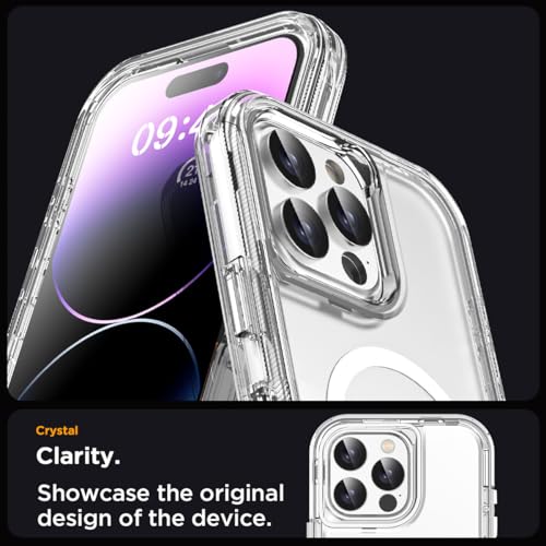 AICase for iPhone 14 Pro Max Case Clear Compatible with MagSafe 3 in 1 Heavy Duty Drop Protection Full Body Rugged Shockproof/Dust Proof 3-Layer Military Protective Tough Durable Cover 6.7"_1 by AICase - Used condition - Image 6