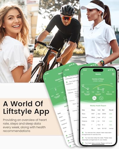 Sanorum G53 BFBF Smart Watches For Women Men [400+Watch Faces/Calls/Female Health] Android Phones Iphone Compatible thumb #8