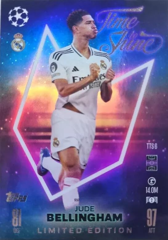 Match Attax 2024 2025 Jude Bellingham Time to Shine Limited Edition TTS8 Trading Card