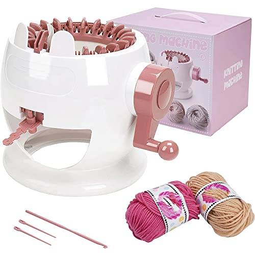 errorpot 22 Needles Knitting Machine - Smart Weaving Round Board Rotary Loom, DIY Creative Wool Knitting Machine for Adults, Children, Beginners