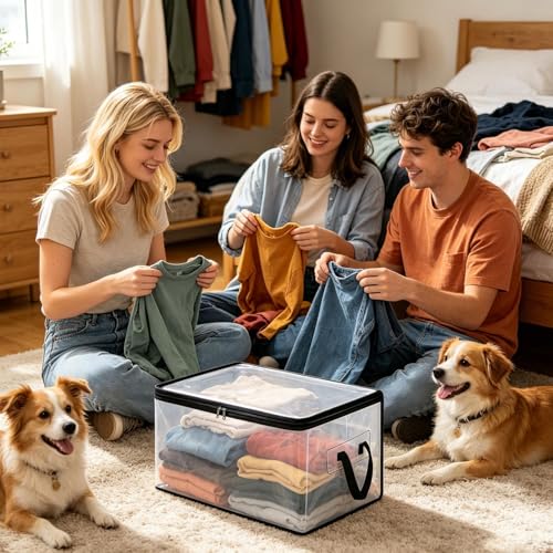 Bolsas de almacenamiento de techo impermeables y cajas plegables de ropa 3