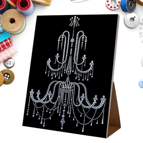 Kit de arte con perlas manualidad antiestrés de cuadro para escritorio 6