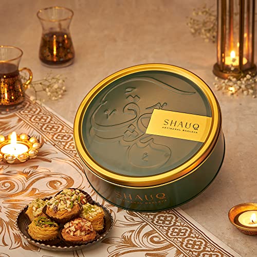 Image of SMOOR SHAUQ Baklava Box | Artisanal Turkish Delight | Tasty & Crispy | Luxury Gift Box | Perfect for Birthday,Anniversary,Christmas,New Year Gifting & Snacking | 352gm