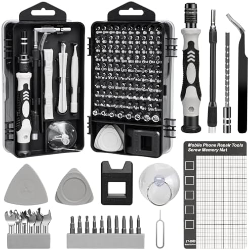 JOREST 115-in-1 professionele magnetische precisieschroevendraaierset, reparatieset voor pc, computer, iPhone, Macbook, PS5, Xbox, switch, bril, doe-het-zelf, deurgreep, tafel en stoel