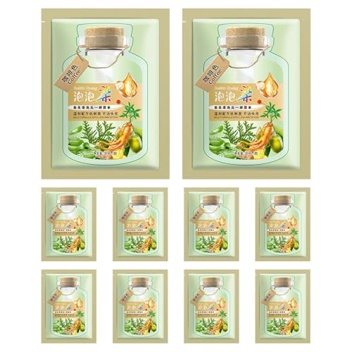 Champú De Tinte Capilar Con Burbujas De Plantas | Champú En Espuma De Color Para El Cabello Para Niñas | Cubre Las Canas De Forma Natural Con Espuma De Tinte Para Cabello En De Burbujas - Para