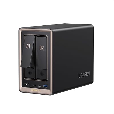 UGREEN NASync DXP2800 GT NAS 2 vani per smart home e creator (senza HDD) | AMD Ryzen R2514, 10GbE, 8GB DDR4 fino a 64GB, HDMI 4K, 2×M.2 NVMe, ECC, slot U.2 e M.2