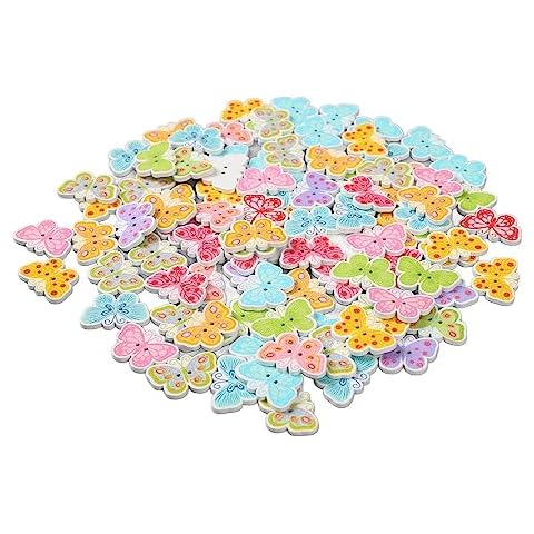Boutons en Bois Papillon Soobu 100 pièces Cover