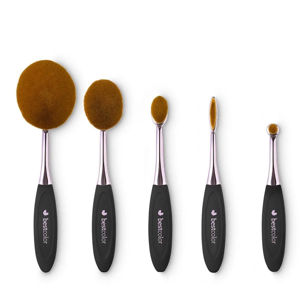 Best Color Set Di Pennelli Di Precisione Ovali Multiuso 5pz