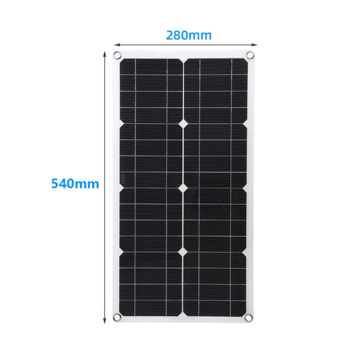 Pannello Solare Portatile da 25w 18v con Protezione Circuito Aperto e Struttura Leggera in Silicio Monocristallino per Campeggio e Viaggi