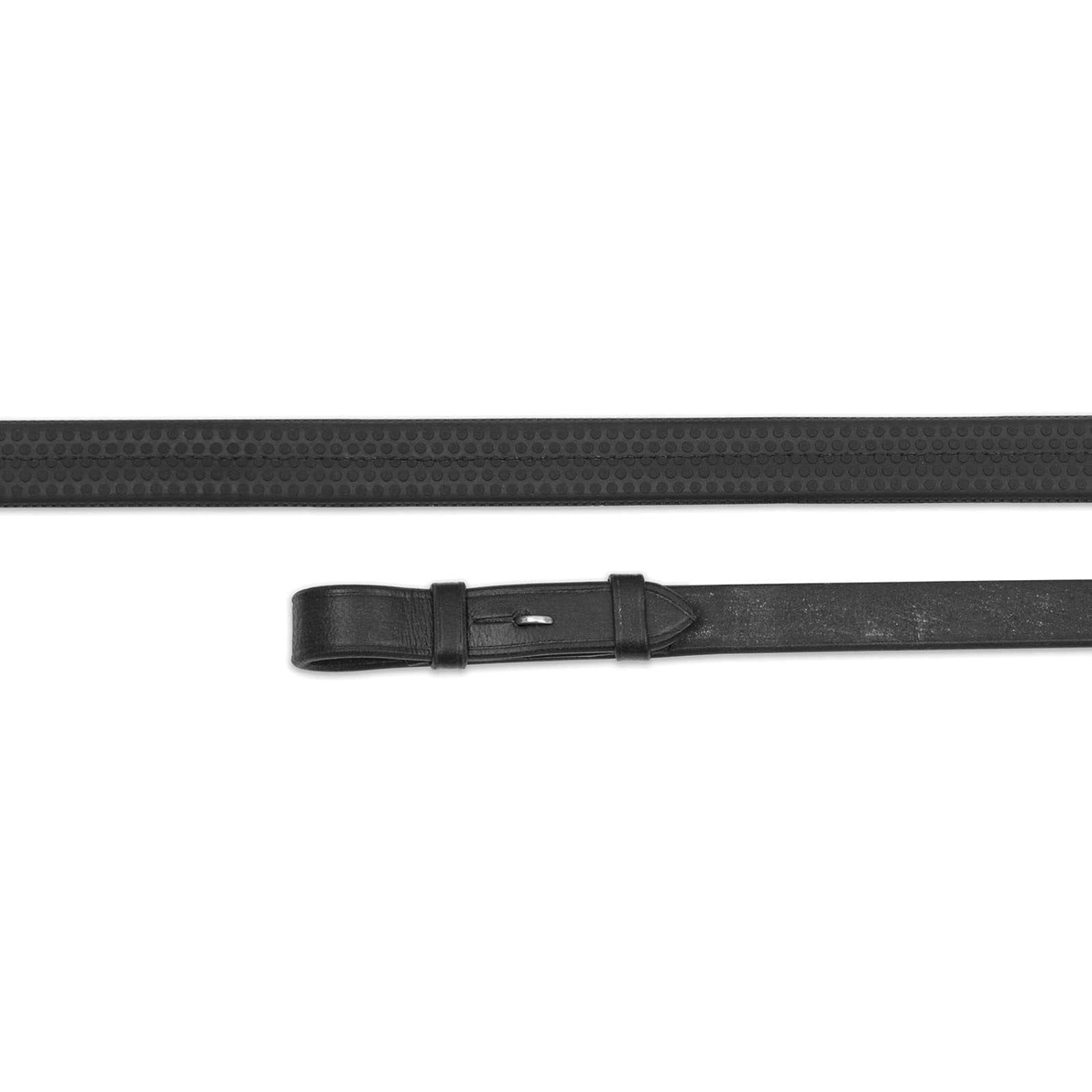Shires rubber Grip Reins 54 Inch x 7/8 Inch Black